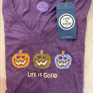 Life is Good Short Sleeve Halloween 2X.